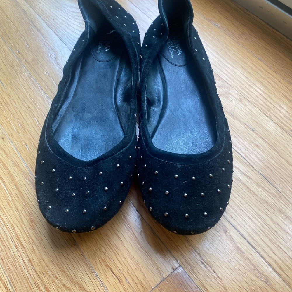 Vintage Cole Haan Maria Sharapova Black Studded Flats